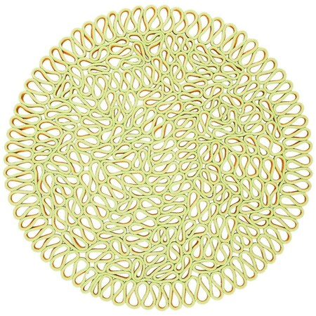 Safavieh 4 x 4 ft. Novelty Hand Knotted Round Area Rug Orange & Green NOV701P-4R